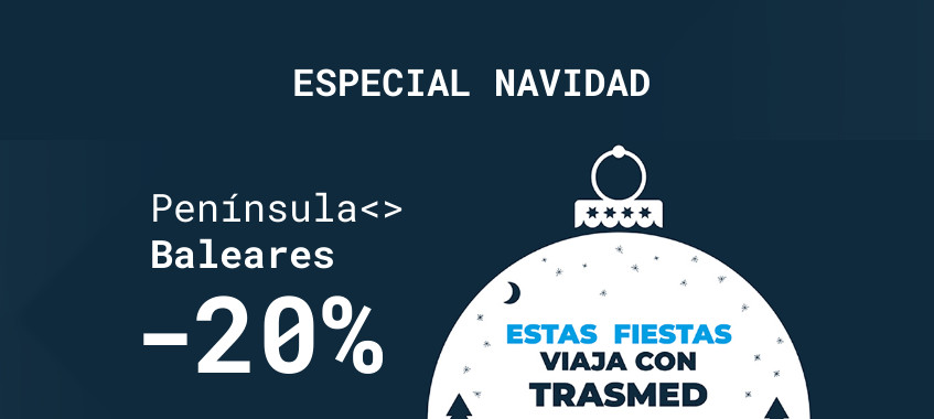 Imagen de ESPECIAL NAVIDAD. 20% de descuento directo para viajar con Trasmed